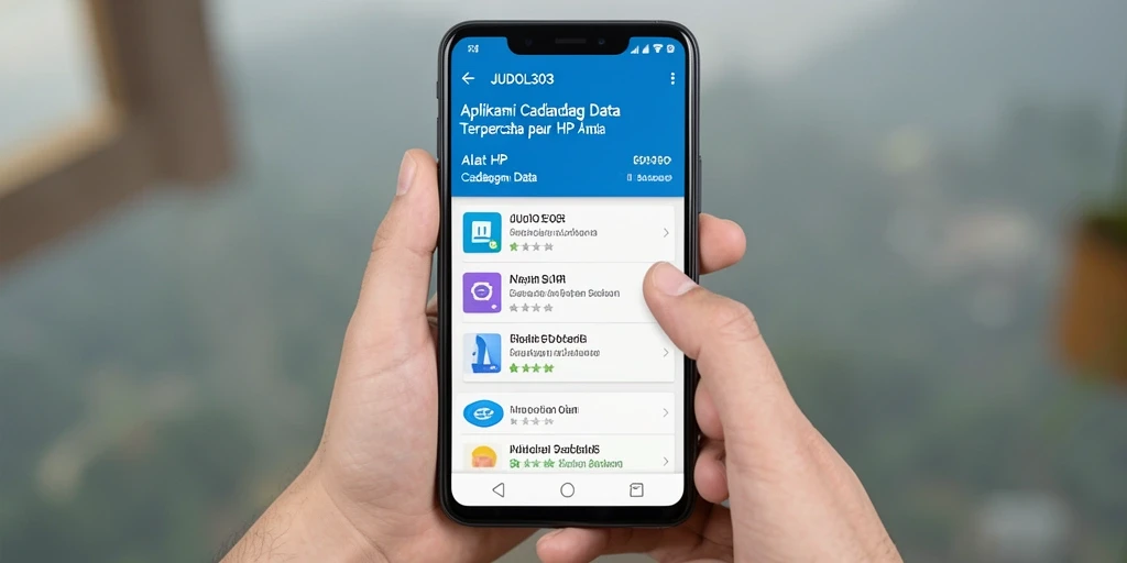 Tampilan antarmuka pengguna JUDOL303 untuk cadangan data.