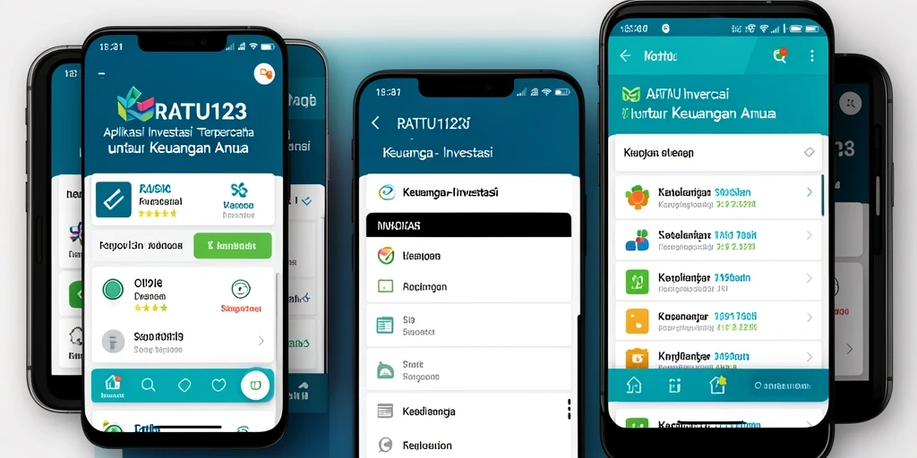 Tampilan antarmuka pengguna RATU123 yang menarik dan informatif.