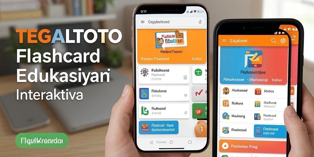 Antarmuka aplikasi TEGALTOTO untuk pembelajaran flashcard yang interaktif.